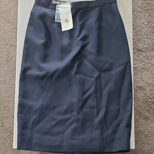 Salvatore Ferragamo Black Pencil Skirt Knee-Length